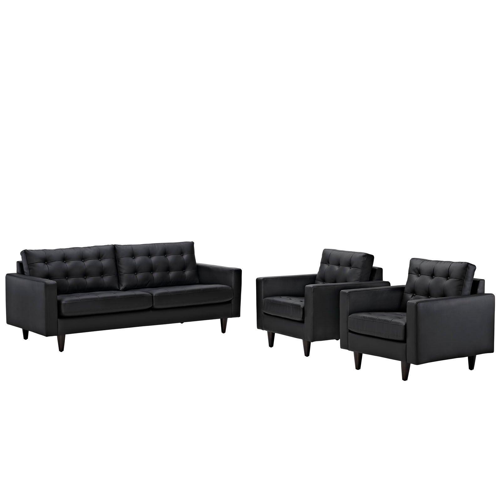 Modway Empress Sofa and Armchairs Set of 3 FredCo