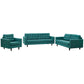 Modway Empress Sofa, Loveseat and Armchair Set of 3 FredCo