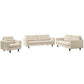 Modway Empress Sofa, Loveseat and Armchair Set of 3 FredCo