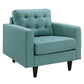 Modway Empress Upholstered Fabric Armchair FredCo