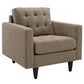 Modway Empress Upholstered Fabric Armchair FredCo