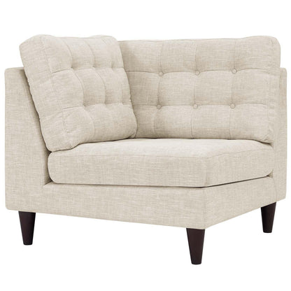 Modway Empress Upholstered Fabric Corner Sofa FredCo