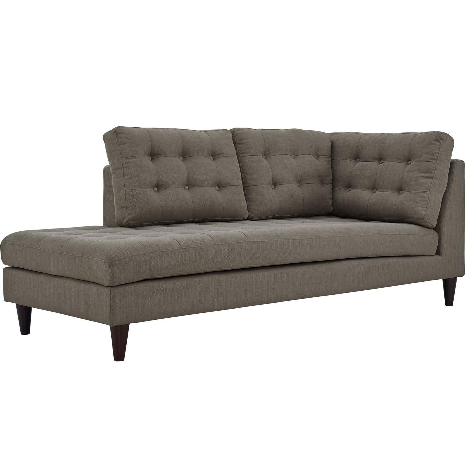 Modway Empress Upholstered Fabric Left Facing Bumper FredCo