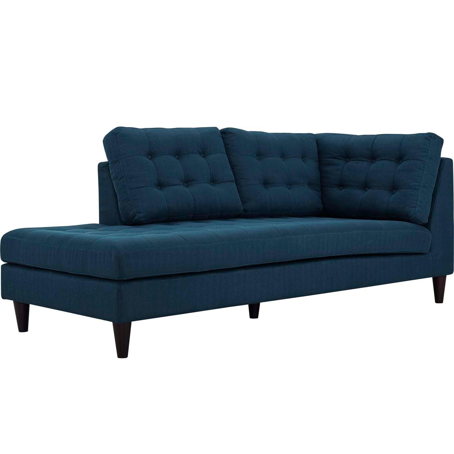 Modway Empress Upholstered Fabric Left Facing Bumper FredCo