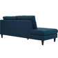 Modway Empress Upholstered Fabric Left Facing Bumper FredCo