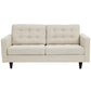 Modway Empress Upholstered Fabric Loveseat FredCo