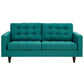 Modway Empress Upholstered Fabric Loveseat FredCo