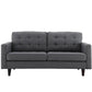 Modway Empress Upholstered Fabric Loveseat FredCo