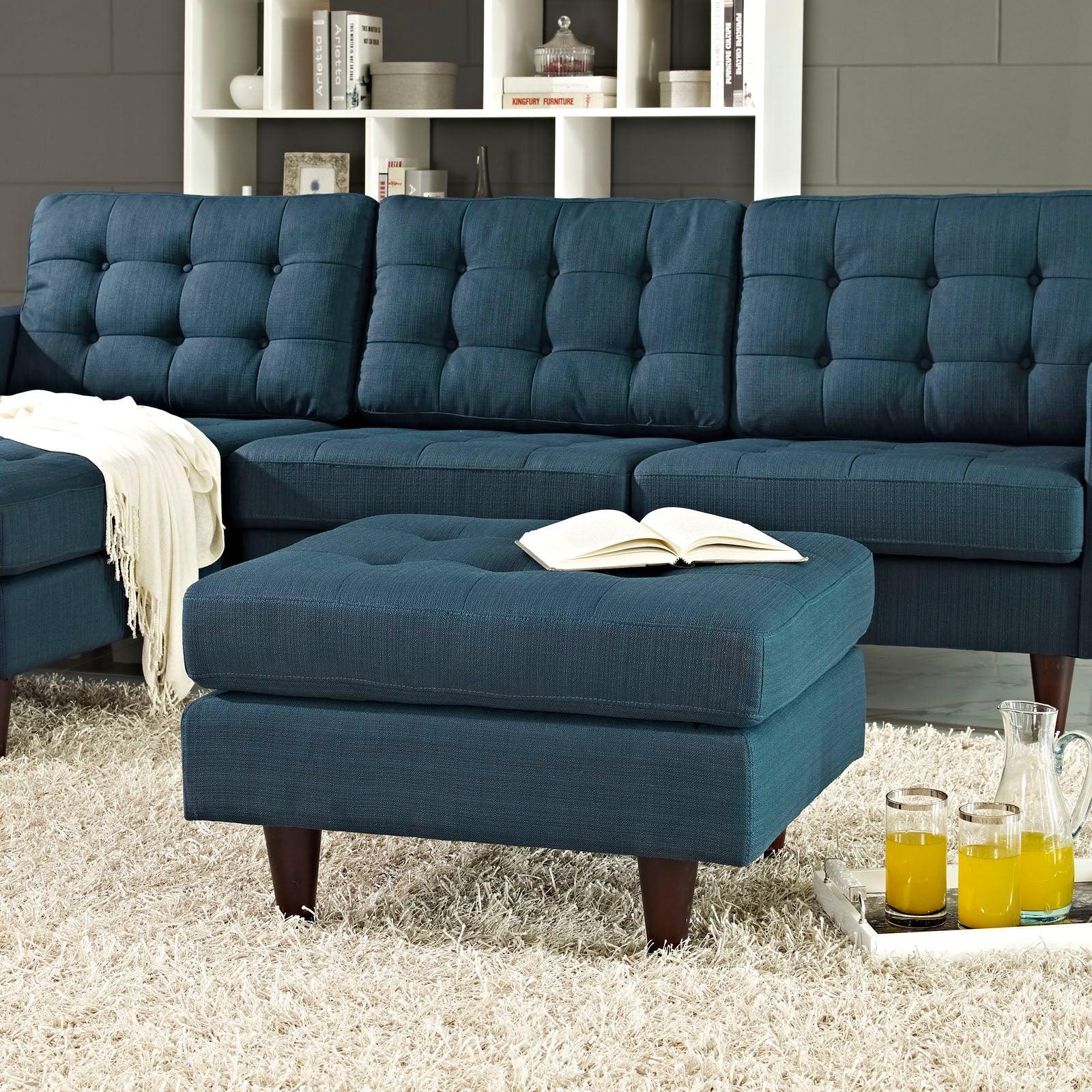 Modway Empress Upholstered Fabric Ottoman FredCo