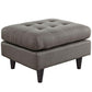 Modway Empress Upholstered Fabric Ottoman FredCo
