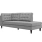 Modway Empress Upholstered Fabric Right Facing Bumper FredCo