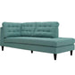 Modway Empress Upholstered Fabric Right Facing Bumper FredCo