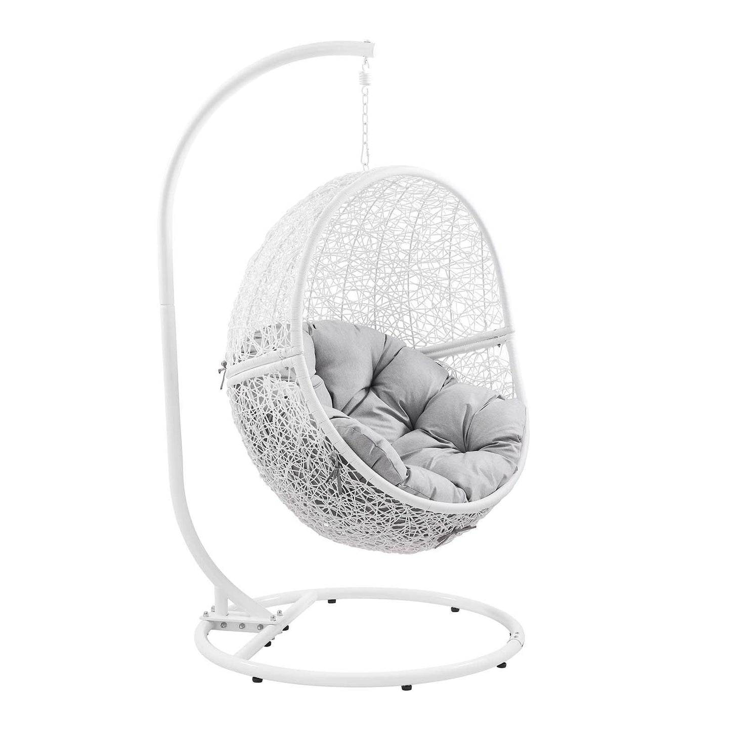 Modway Encase Outdoor Patio Outdoor Patio Rattan Swing Chair FredCo