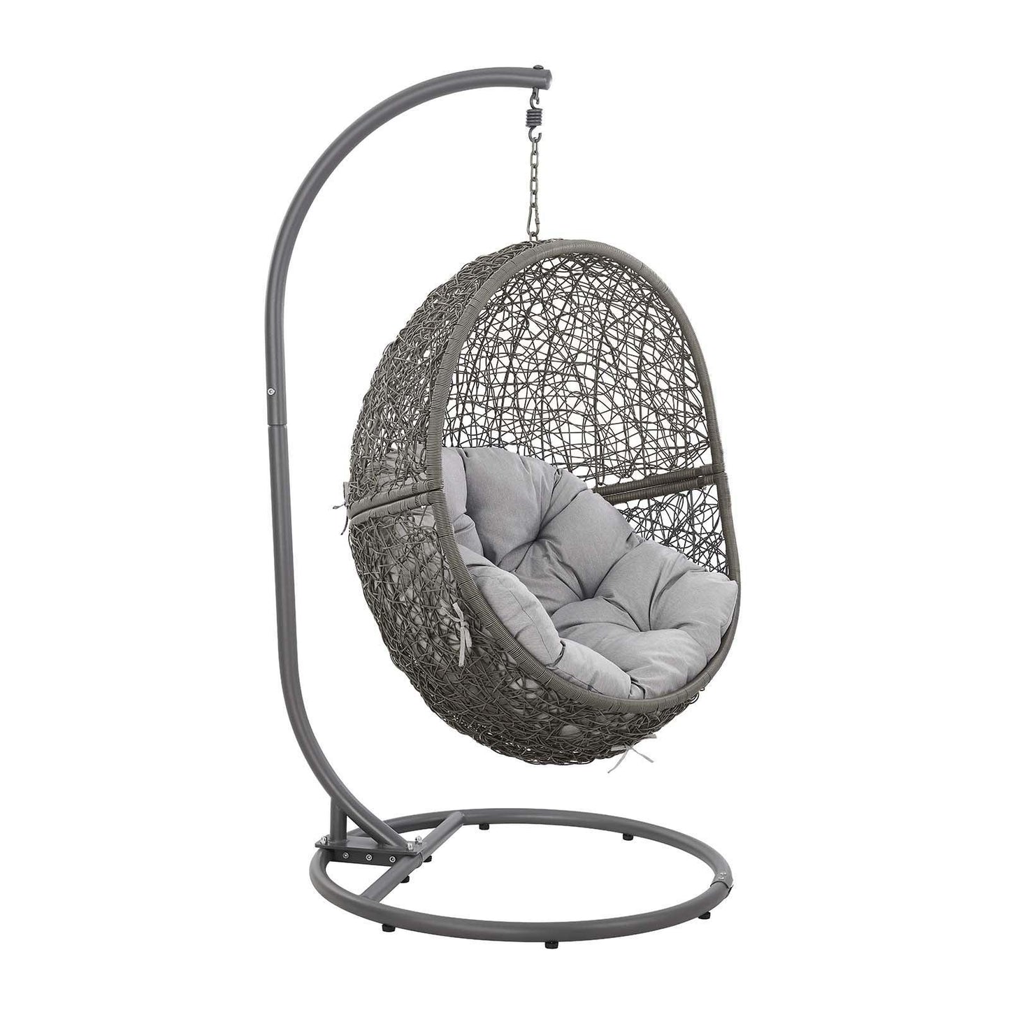 Modway Encase Outdoor Patio Outdoor Patio Rattan Swing Chair FredCo