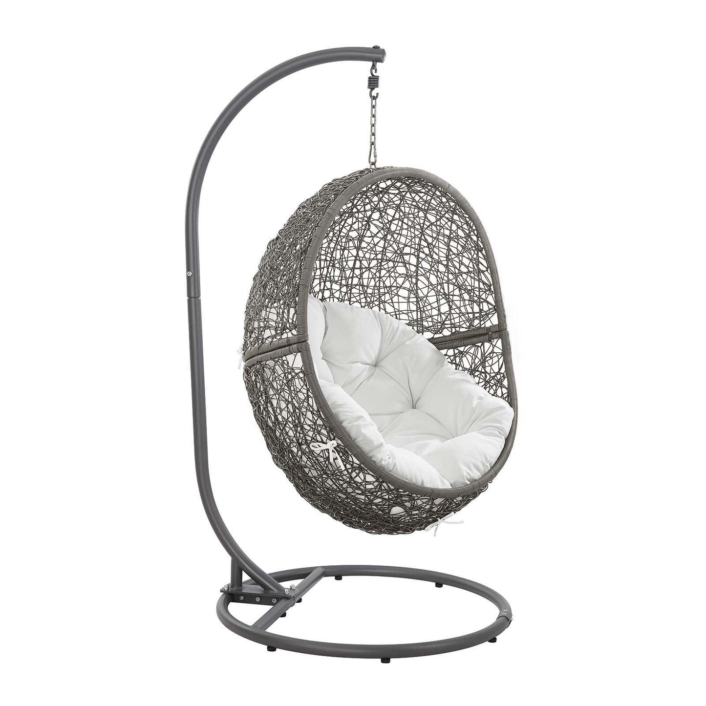 Modway Encase Outdoor Patio Outdoor Patio Rattan Swing Chair FredCo