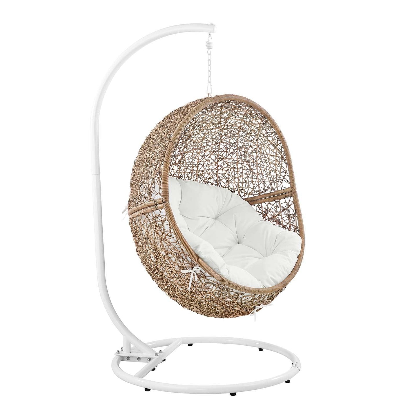 Modway Encase Outdoor Patio Outdoor Patio Rattan Swing Chair FredCo