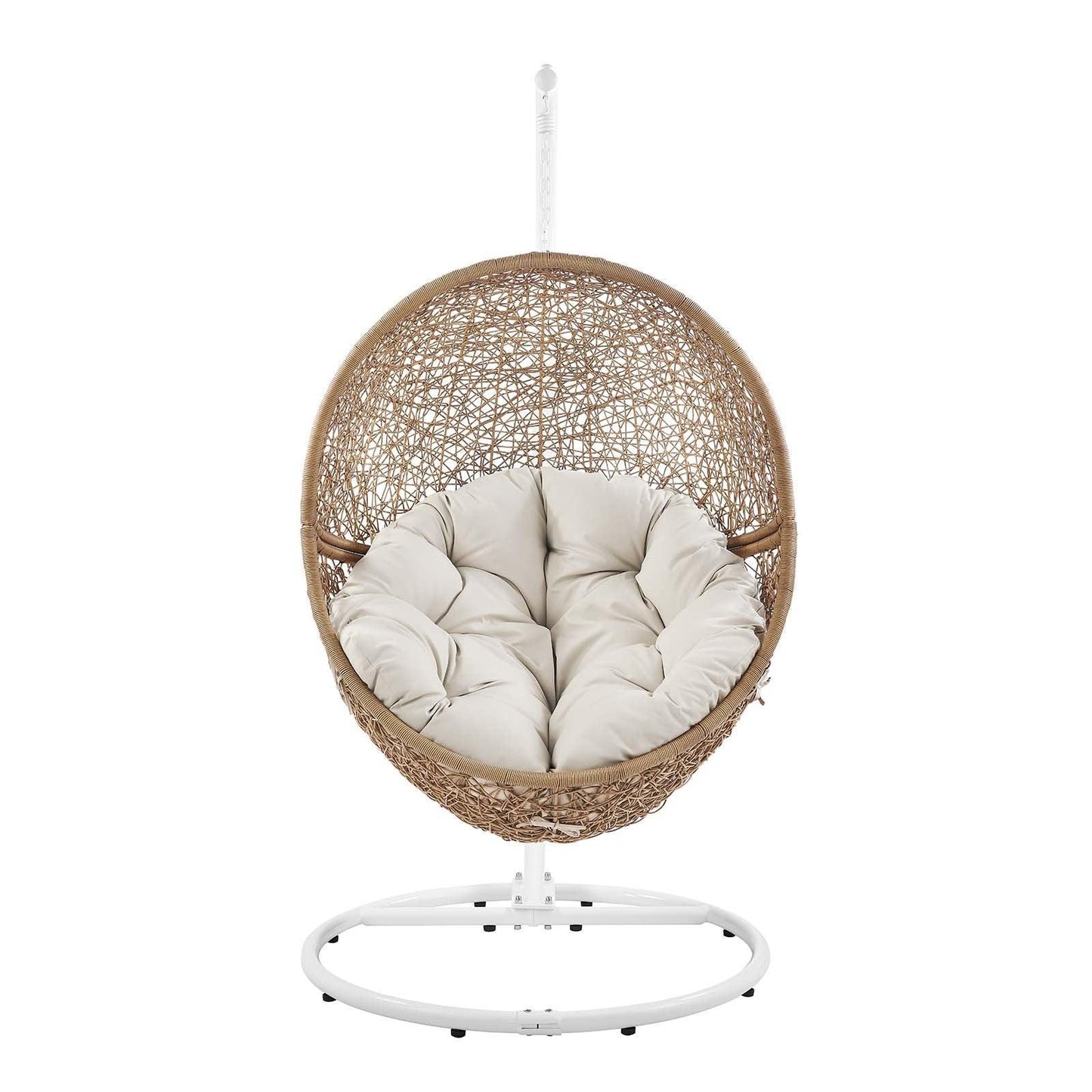 Modway Encase Outdoor Patio Outdoor Patio Rattan Swing Chair FredCo