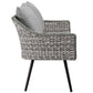 Modway Endeavor 2 Piece Outdoor Patio Wicker Rattan Loveseat and Armchair Set FredCo