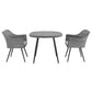 Modway Endeavor 3 Piece Outdoor Patio Wicker Rattan Dining Set FredCo