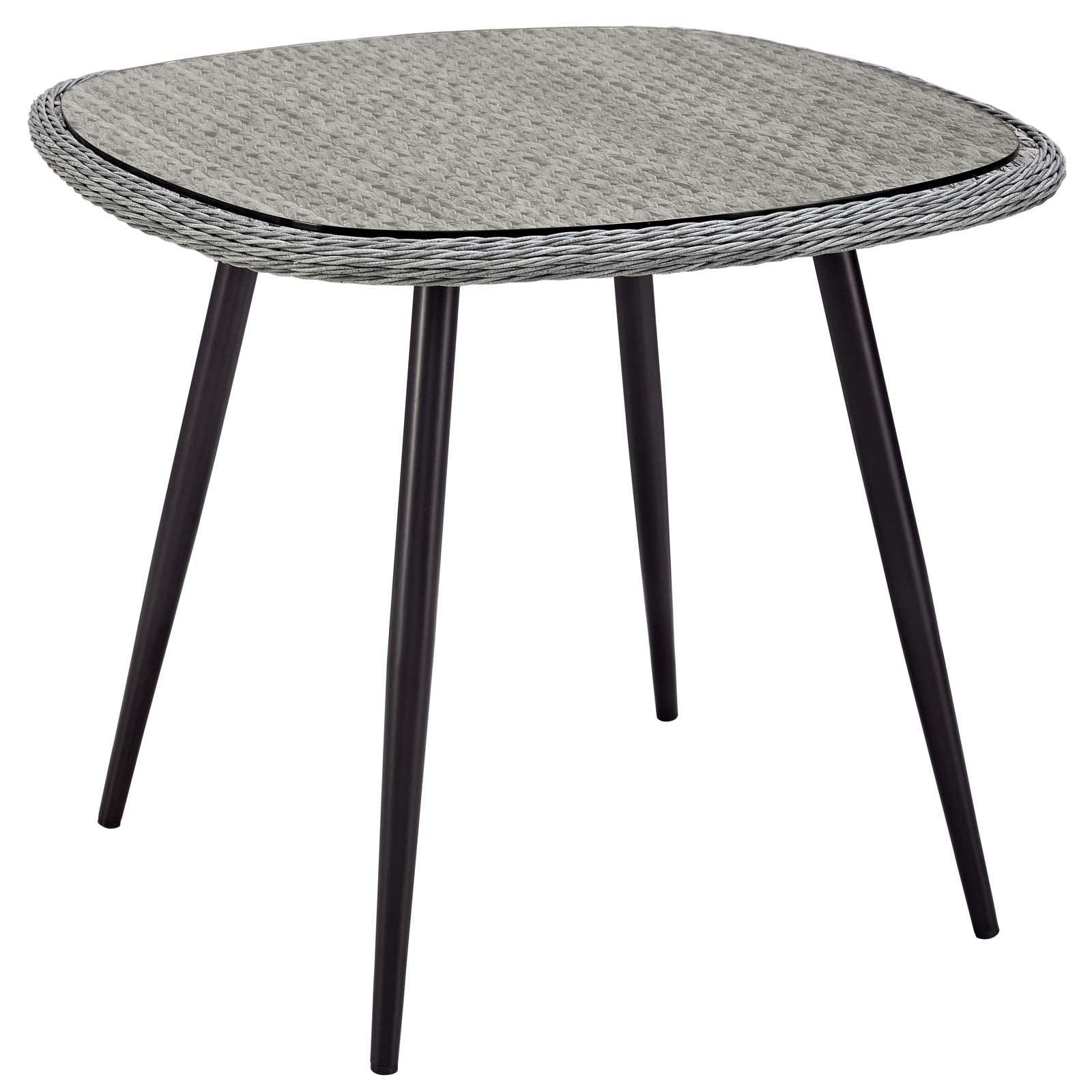 Modway Endeavor 3 Piece Outdoor Patio Wicker Rattan Dining Set FredCo