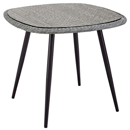 Modway Endeavor 36" Outdoor Patio Wicker Rattan Dining Table FredCo