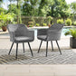 Modway Endeavor Dining Armchair Outdoor Patio Wicker Rattan Set of 2 FredCo