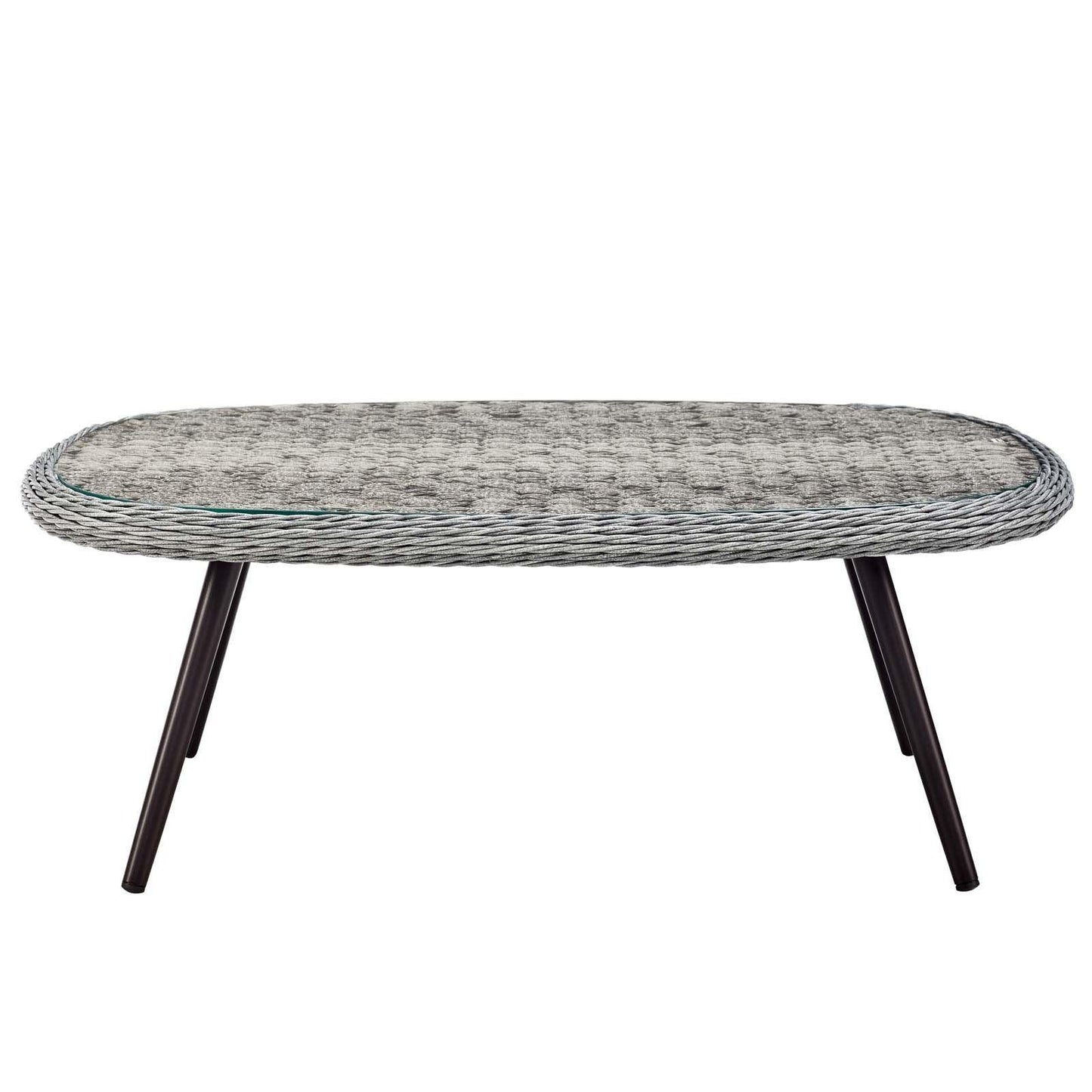 Modway Endeavor Outdoor Patio Wicker Rattan Coffee Table FredCo