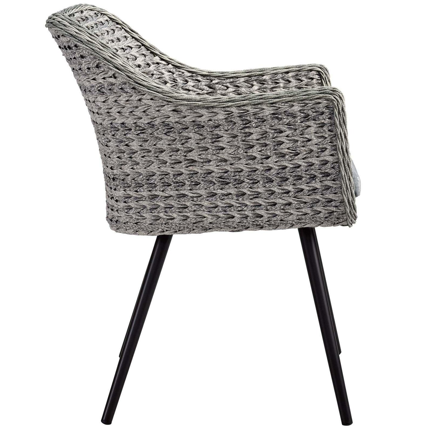 Modway Endeavor Outdoor Patio Wicker Rattan Dining Armchair FredCo