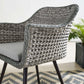 Modway Endeavor Outdoor Patio Wicker Rattan Dining Armchair FredCo