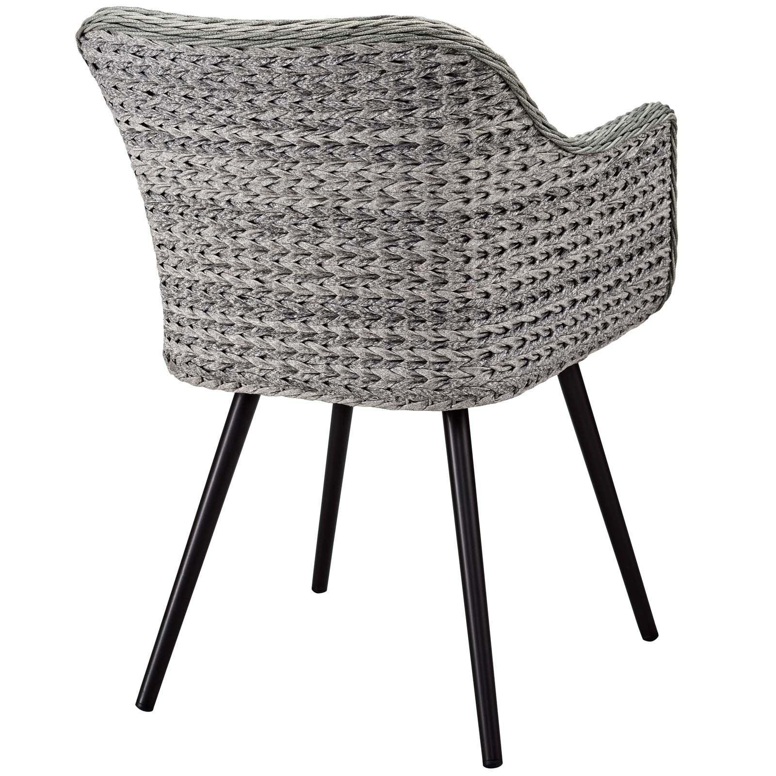 Modway Endeavor Outdoor Patio Wicker Rattan Dining Armchair FredCo