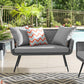 Modway Endeavor Outdoor Patio Wicker Rattan Loveseat FredCo