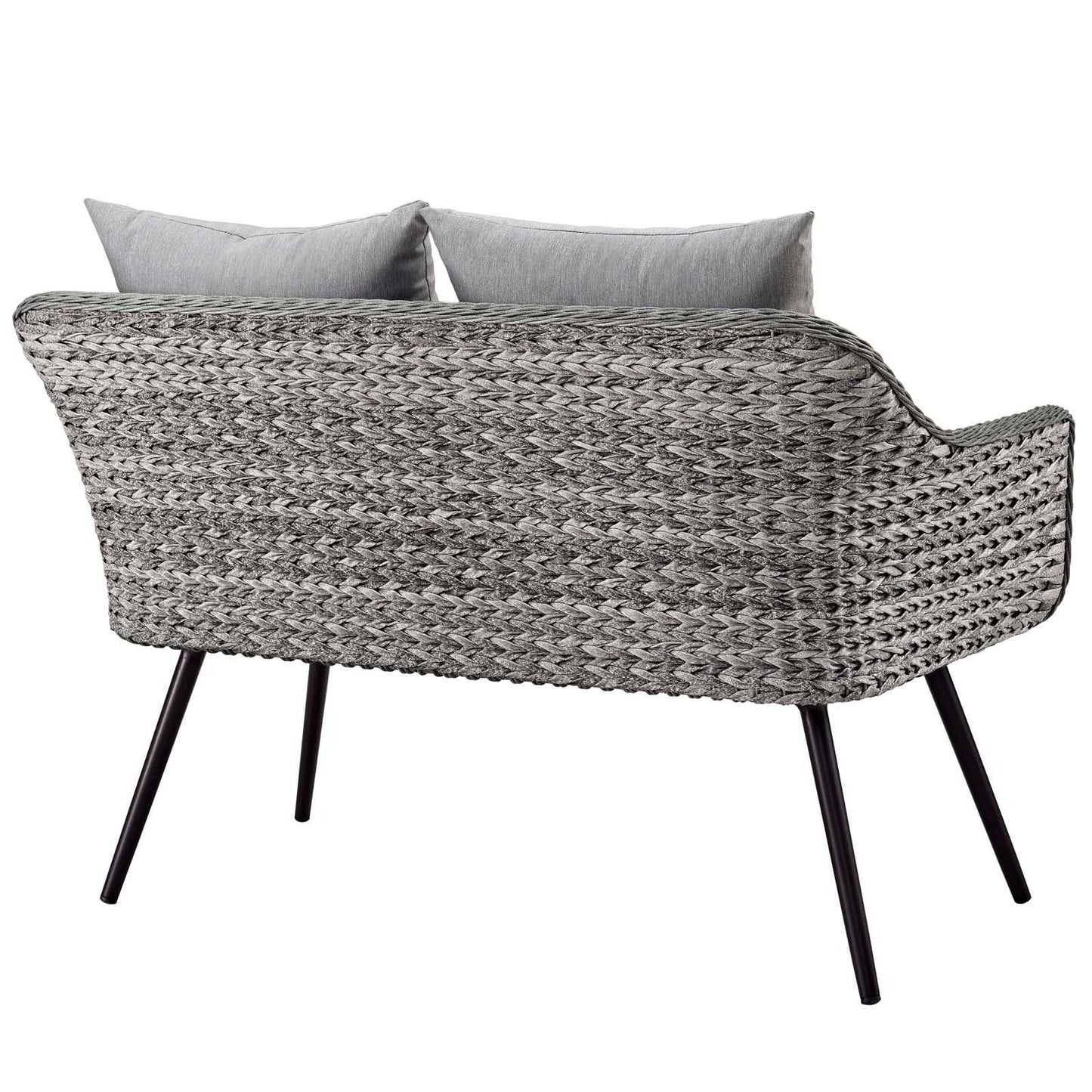 Modway Endeavor Outdoor Patio Wicker Rattan Loveseat FredCo