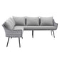 Modway Endeavor Outdoor Patio Wicker Rattan Sectional Sofa FredCo