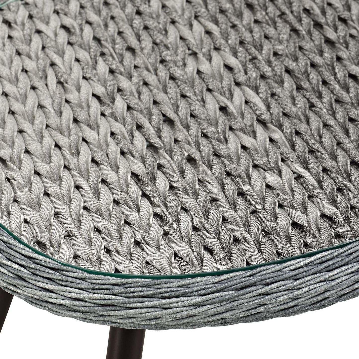Modway Endeavor Outdoor Patio Wicker Rattan Side Table FredCo