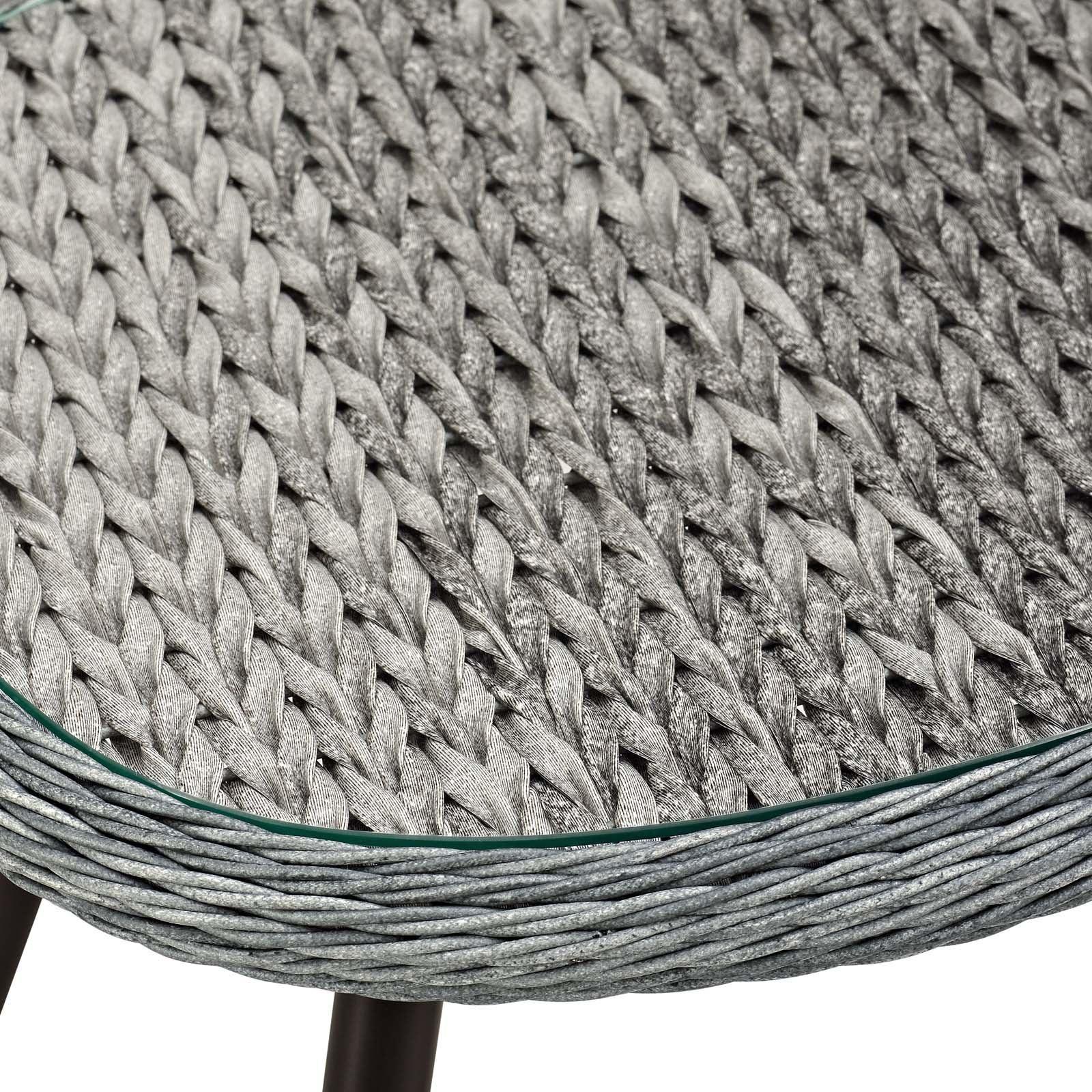 Modway Endeavor Outdoor Patio Wicker Rattan Side Table FredCo