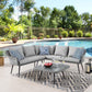 Modway Endeavor Wicker Rattan Outdoor Patio Wicker Rattan Seating Set FredCo