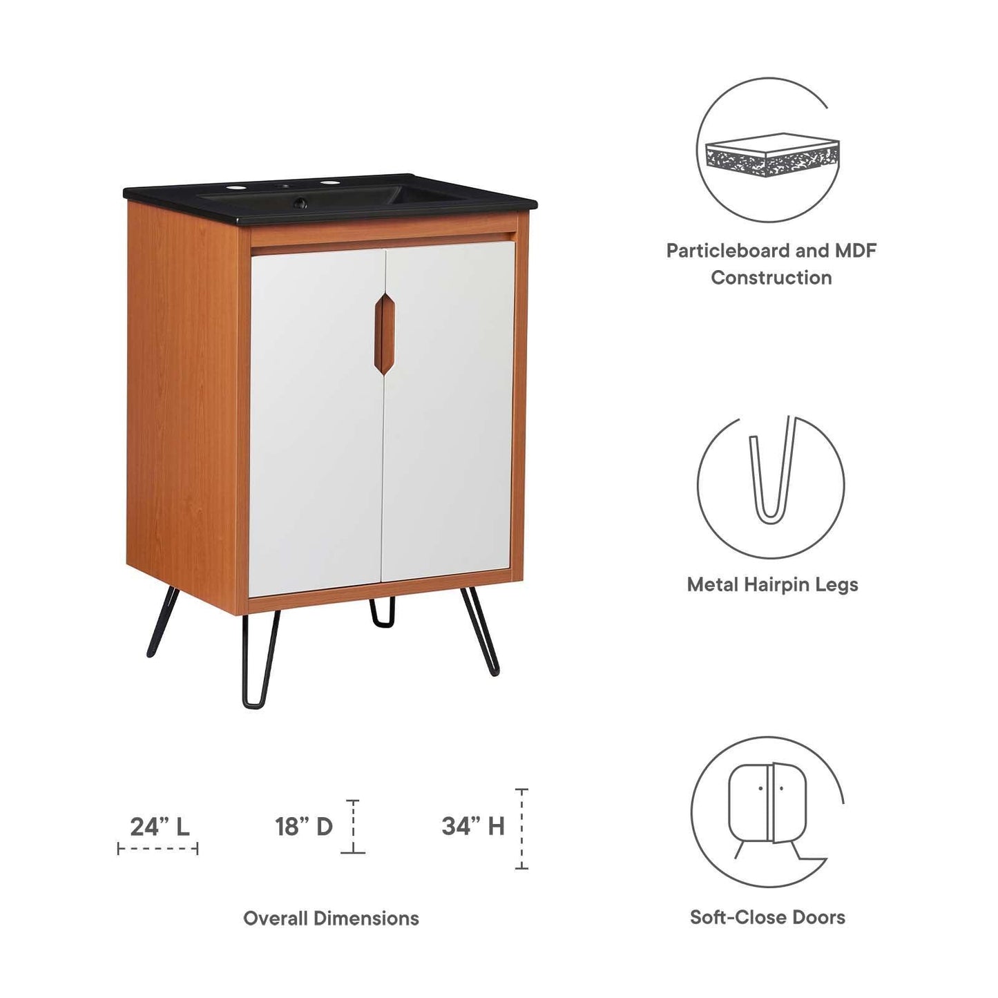 Modway Energize 24" Bathroom Vanity FredCo