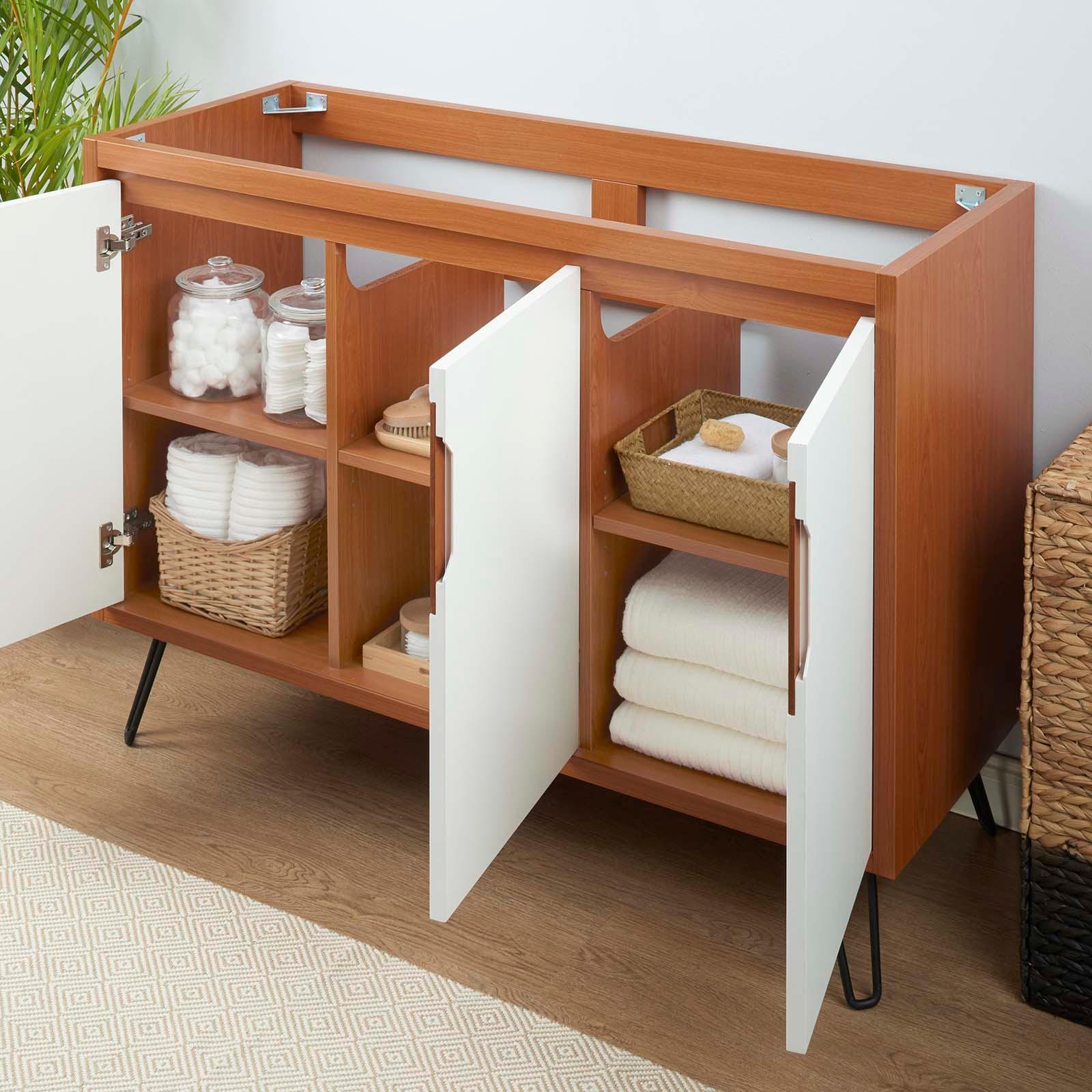 Modway Energize 48" Double or Single Sink Compatible (Not Included) Bathroom Vanity Cabinet FredCo