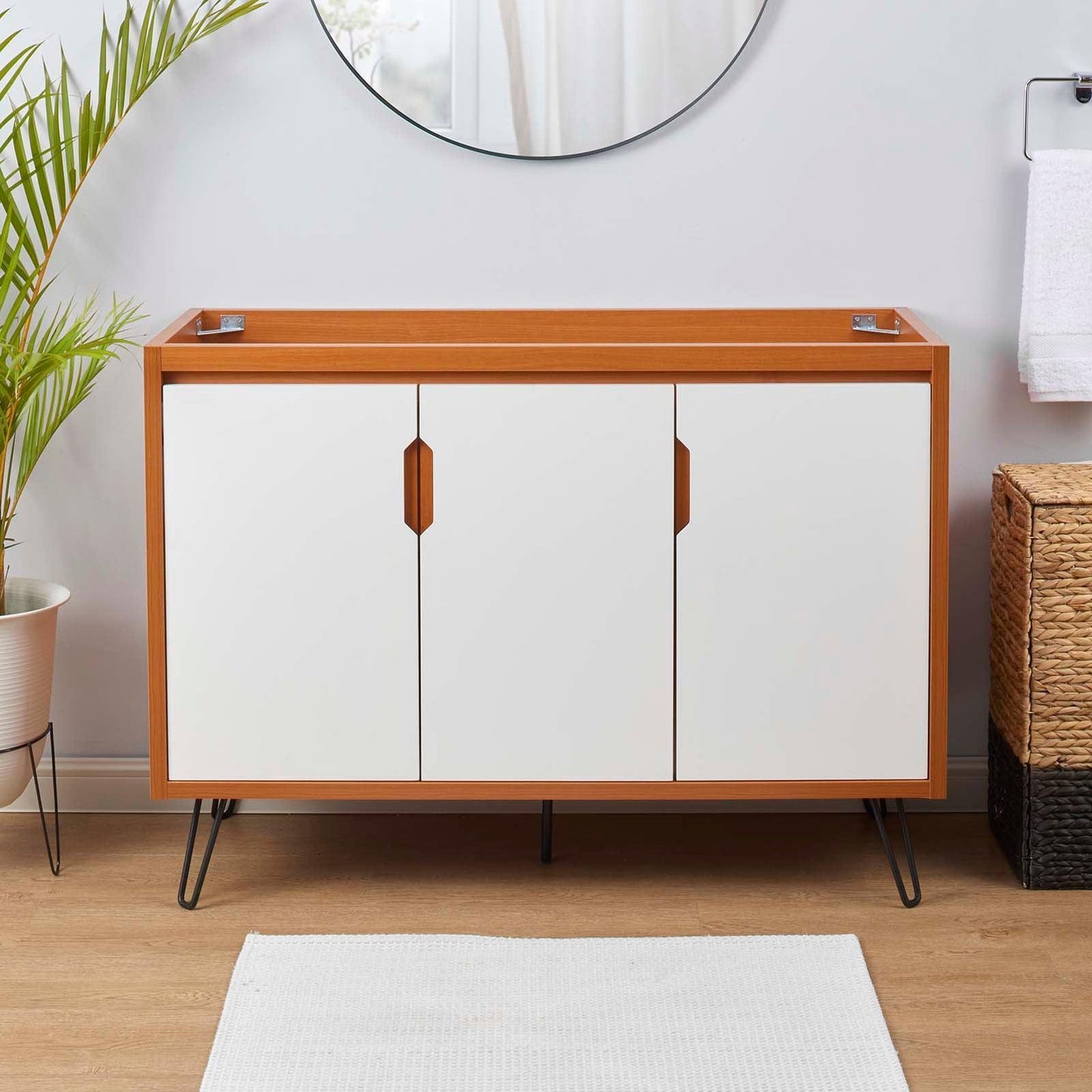 Modway Energize 48" Double or Single Sink Compatible (Not Included) Bathroom Vanity Cabinet FredCo