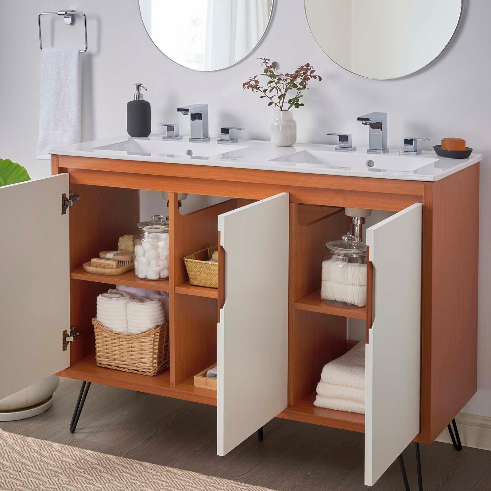 Modway Energize 48" Double Sink Bathroom Vanity FredCo