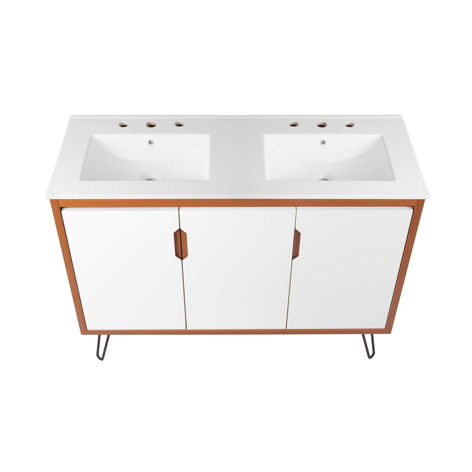 Modway Energize 48" Double Sink Bathroom Vanity FredCo