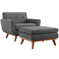 Modway Engage 2 Piece Armchair and Ottoman FredCo