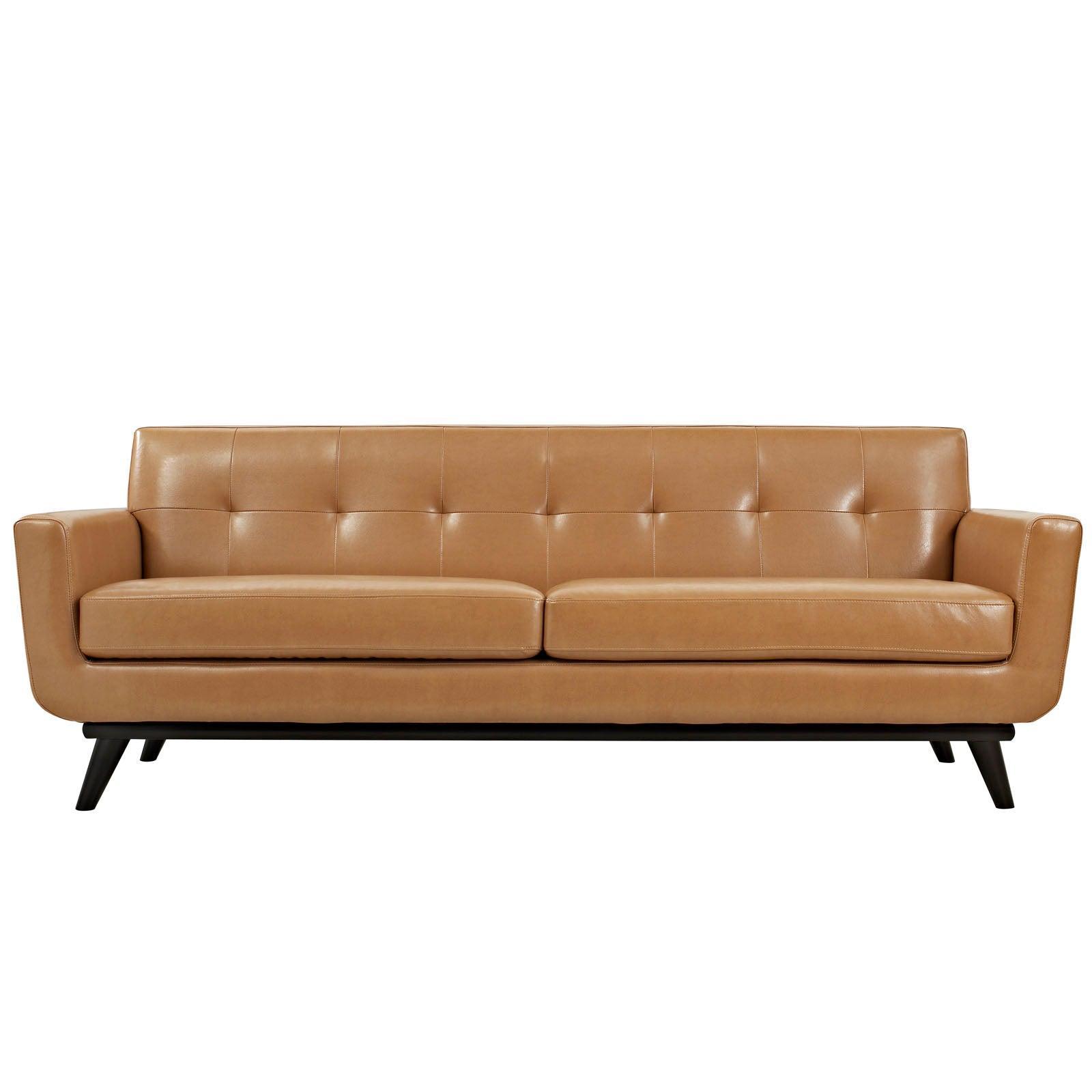 Modway Engage 3 Piece Leather Living Room Set FredCo