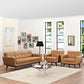 Modway Engage 3 Piece Leather Living Room Set FredCo