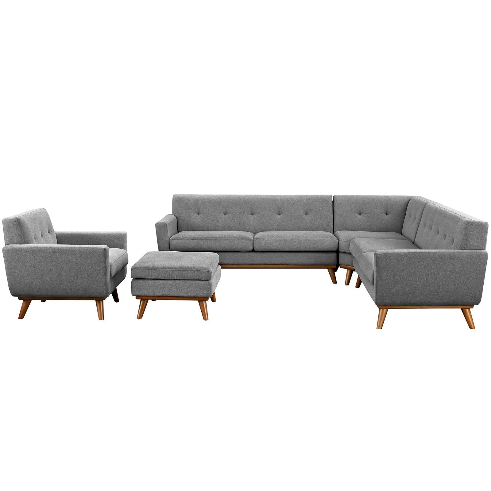 Modway Engage 5 Piece Sectional Sofa FredCo