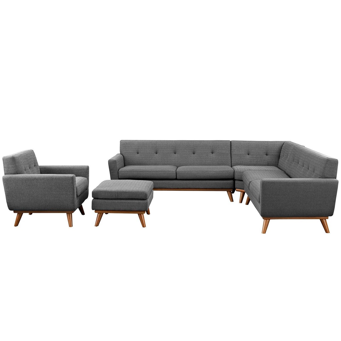 Modway Engage 5 Piece Sectional Sofa FredCo