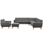 Modway Engage 5 Piece Sectional Sofa FredCo