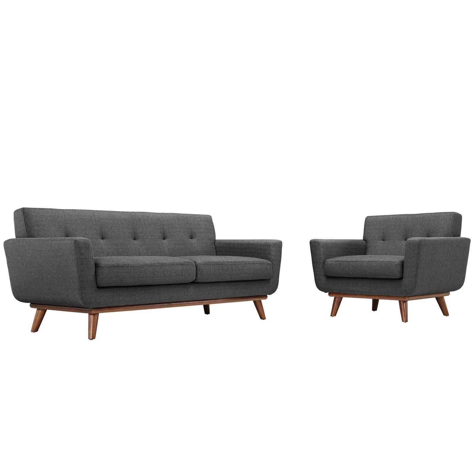 Modway Engage Armchair and Loveseat Set of 2 FredCo