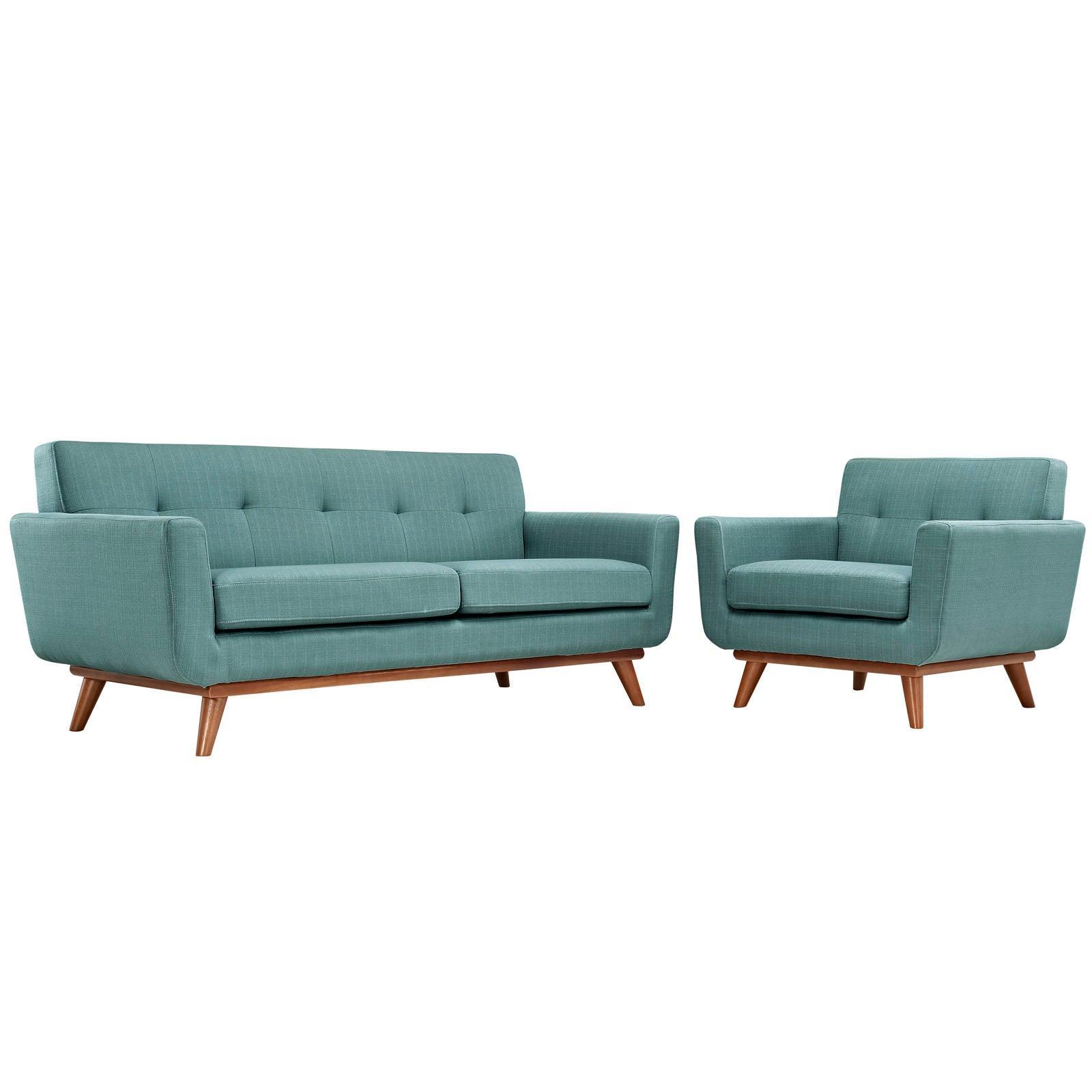 Modway Engage Armchair and Loveseat Set of 2 FredCo