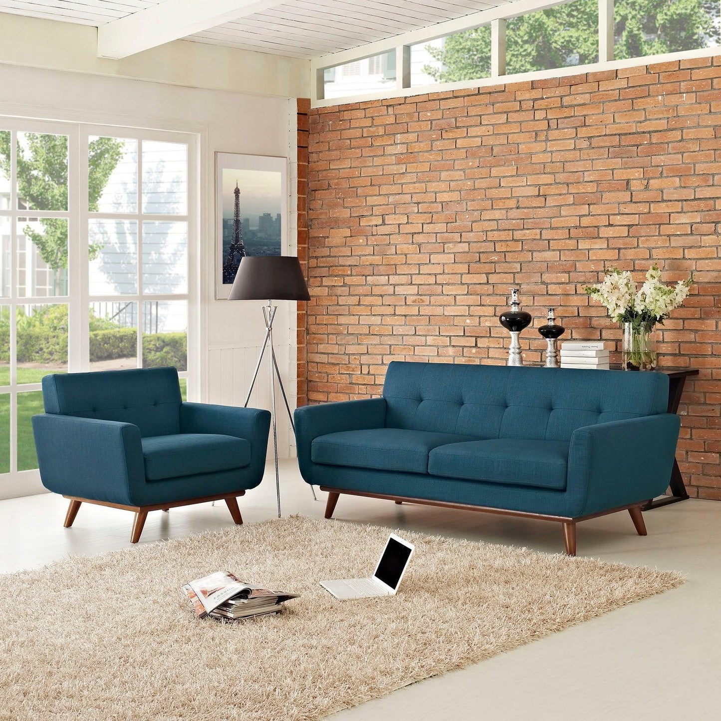 Modway Engage Armchair and Loveseat Set of 2 FredCo